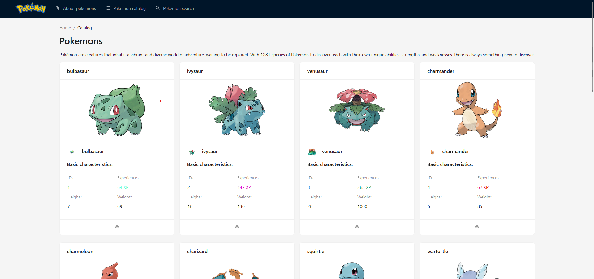 Pokemon Website (React)